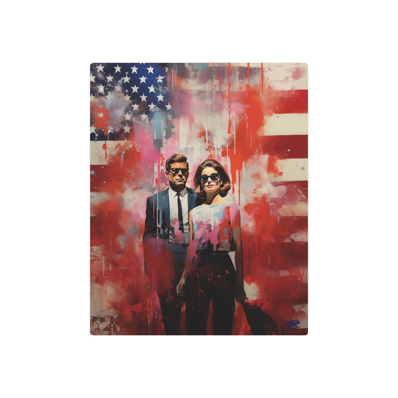 King JFK & Queen Jackie of Our Camelot / Metal Fine Street Art - Château Wanton