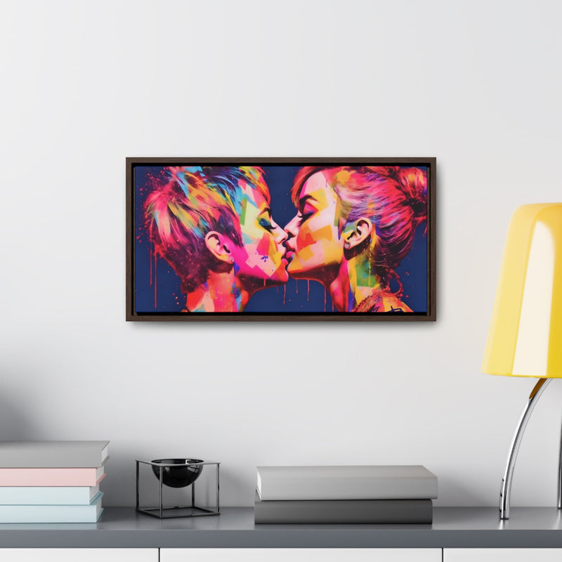 " Miley Loves Miley" Street Art / Fine Gallery Canvas Wrap [20 X 10] - Château Wanton