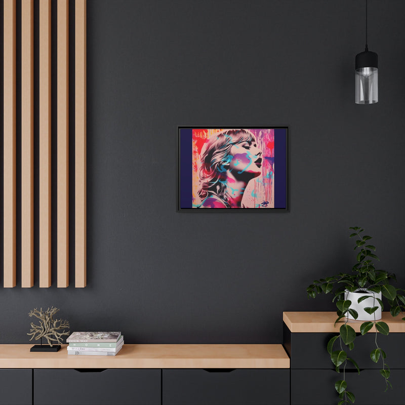 Taylor Swify / The Come Back Kid / Street Art Canvas, Black Frame - Château Wanton